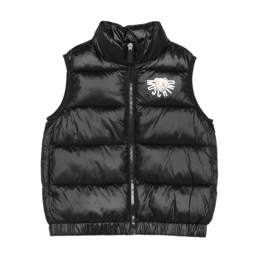 Gepolsterte e Weste mit Logodetail>Moschino