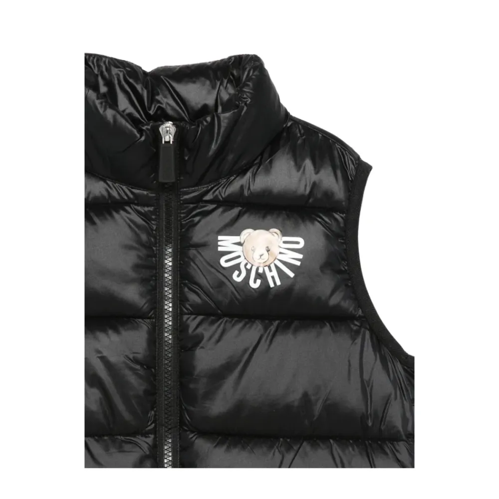 Gepolsterte e Weste mit Logodetail>Moschino