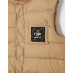 Gepolsterte Steppweste Druckknopf><noscript><img width=