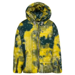 Gepolsterter Kindermantel Grün/Gelb Bandana-Druck>Khrisjoy Hot