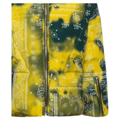 Gepolsterter Kindermantel Grün/Gelb Bandana-Druck><noscript><img width=