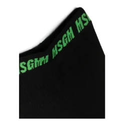Gerippte Hose mit Logo-Detail><noscript><img width=