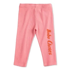 Gerippte Leggings mit Logo>Bobo Choses Online