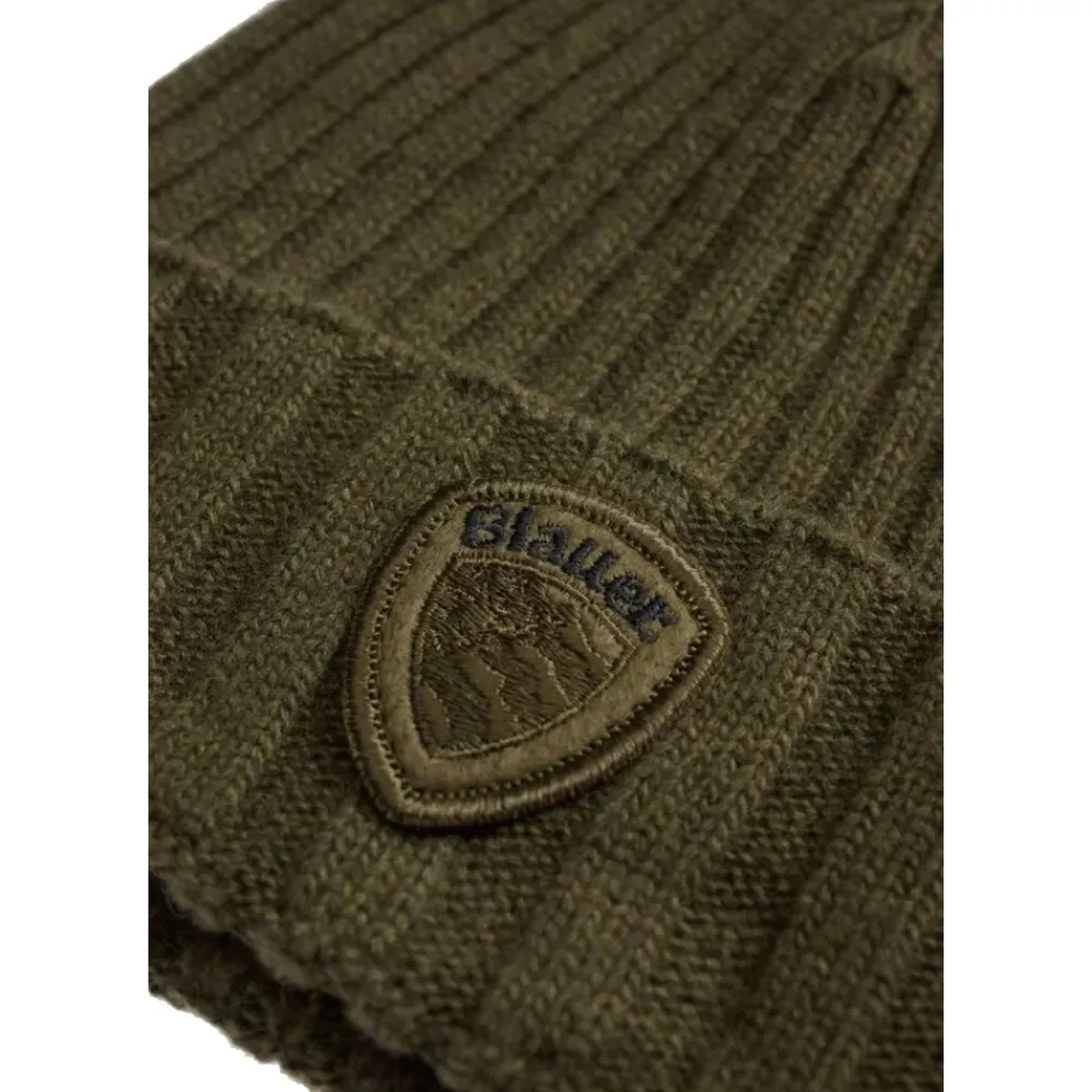 Gerippte Umschlagmütze>Blauer Discount