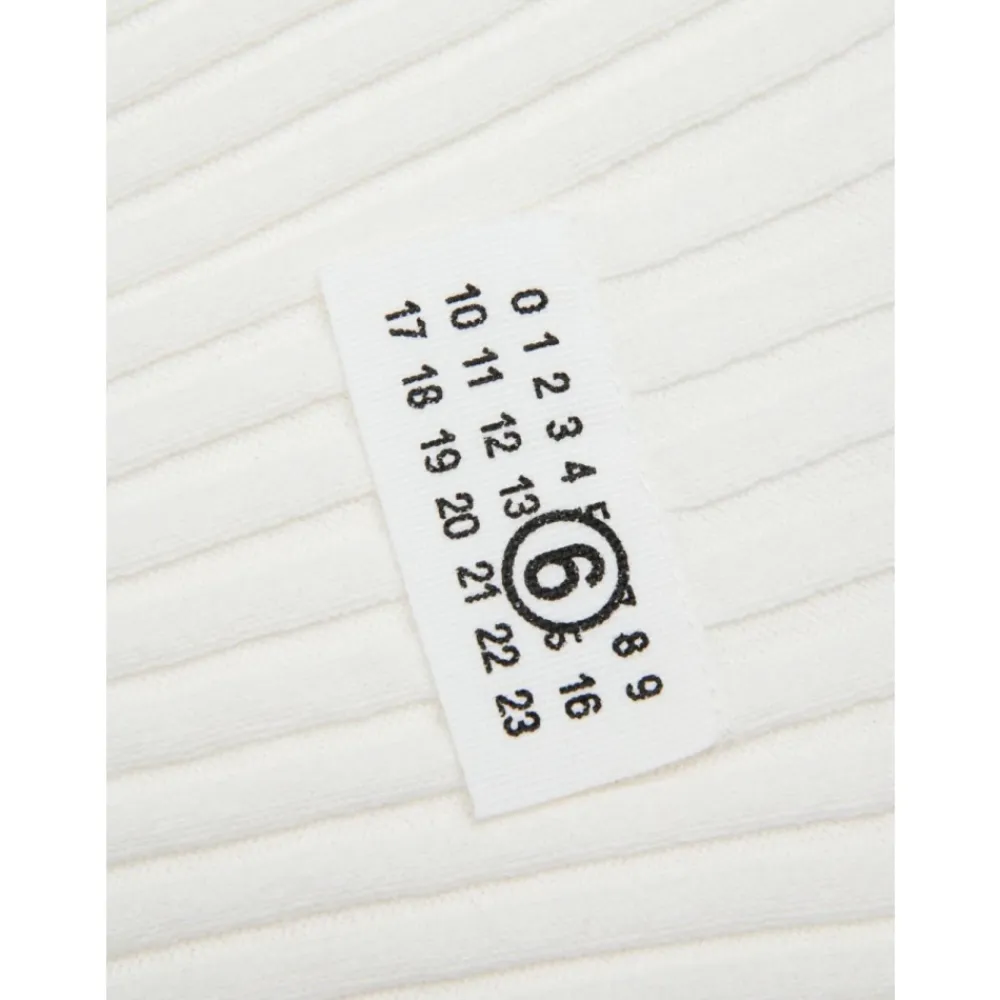 Geripptes Baumwoll-T-Shirt>MM6 Maison Margiela