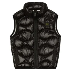 Gesteppte Micro-Rip Weste>Blauer Hot