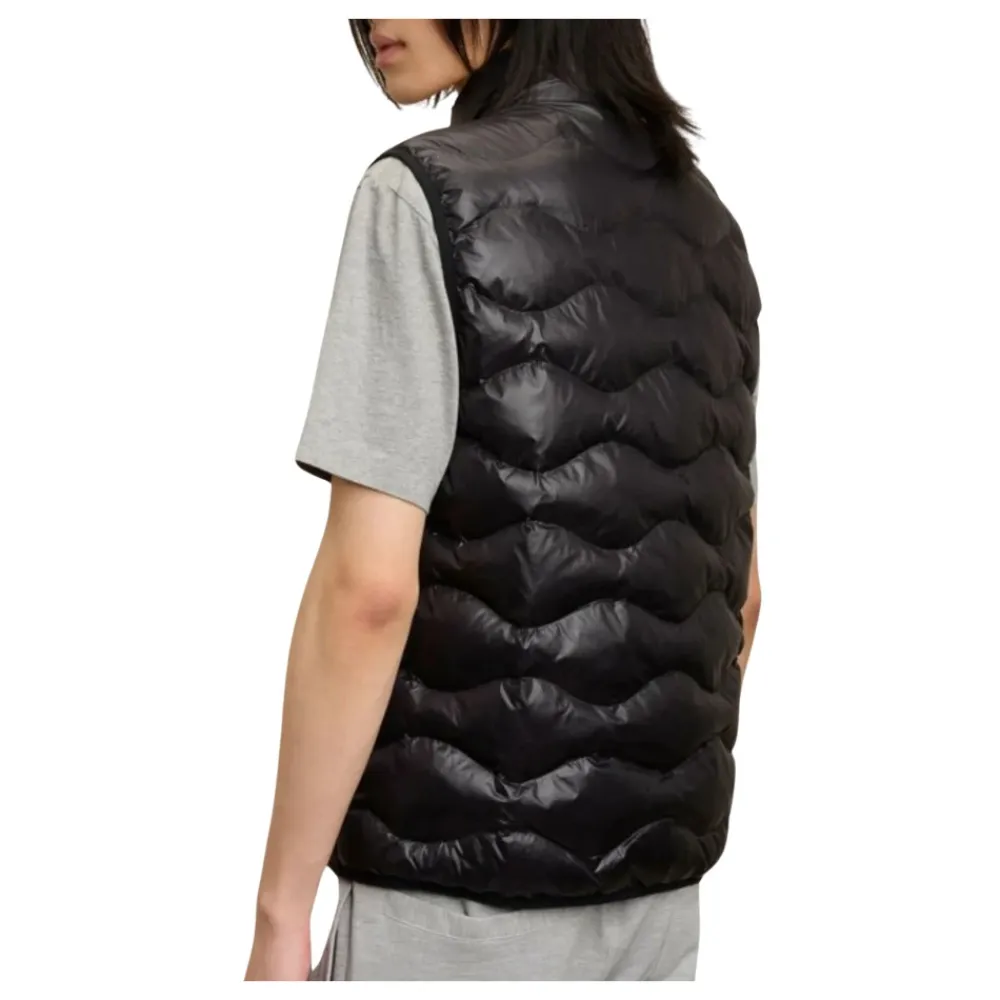 Gesteppte Micro-Rip Weste>Blauer Hot