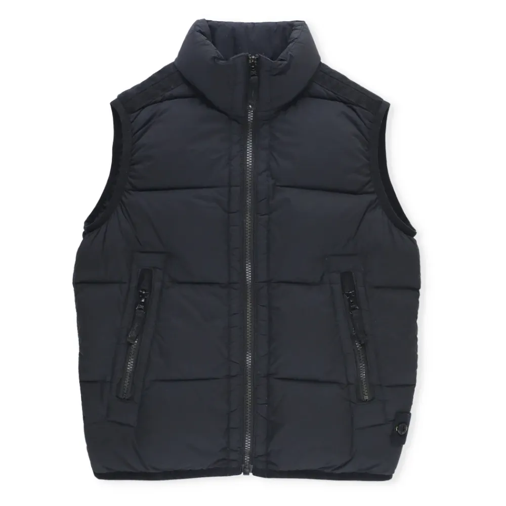 Gesteppte, ärmellose Steppjacke mit Logo>Stone Island Clearance