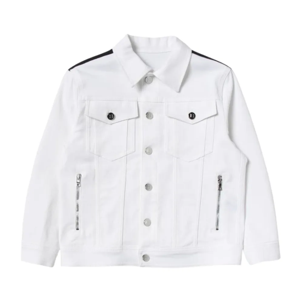 Gestreifte Jeansjacke für Kinder>Balmain Clearance