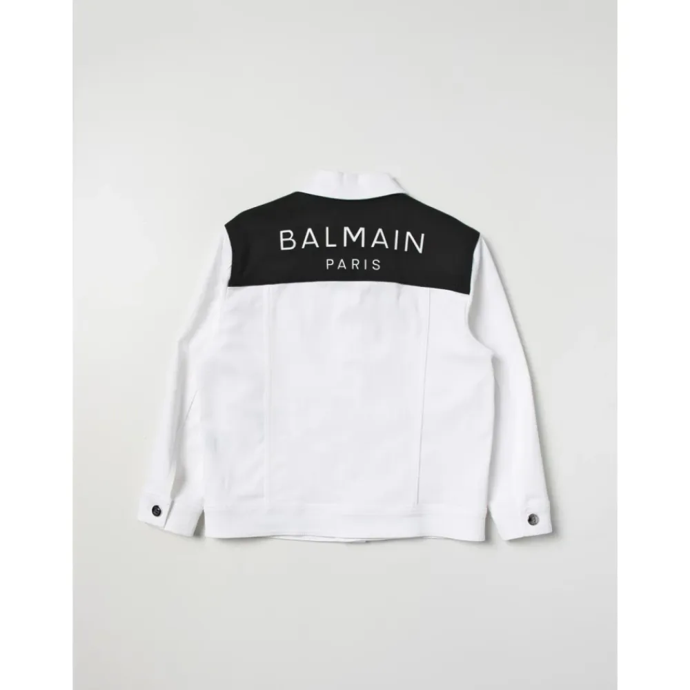 Gestreifte Jeansjacke für Kinder>Balmain Clearance