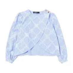 Gestreifte Nautische Seilprint Bluse>Versace