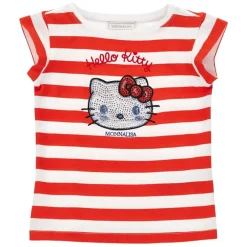Gestreiftes Hello Kitty T-Shirt>Monnalisa Clearance