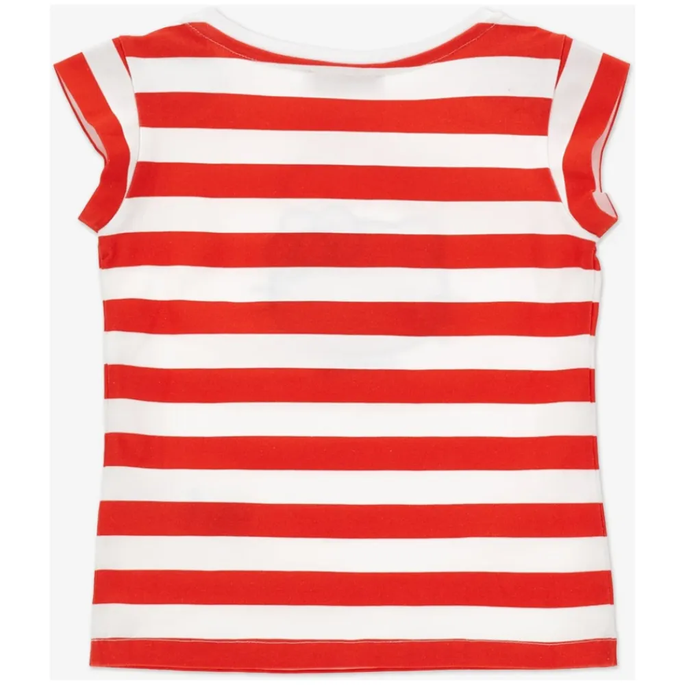 Gestreiftes Hello Kitty T-Shirt>Monnalisa Clearance