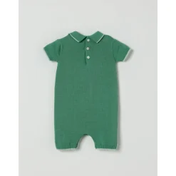 Gestrickter Polo Romper mit Tasche>Little Bear New