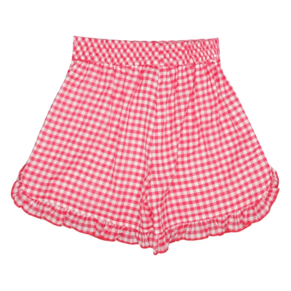 Gingham High-Waist Shorts>Monnalisa Hot