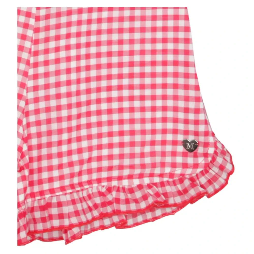 Gingham High-Waist Shorts>Monnalisa Hot