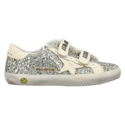 Glitter Sneakers Platimnum/cream AW25>Golden Goose Discount