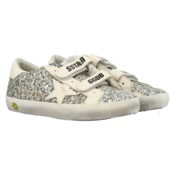 Glitter Sneakers Platimnum/cream AW25>Golden Goose Discount