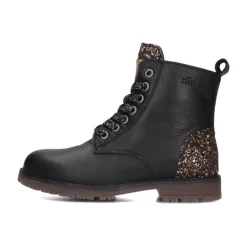 Glitzer Akzent Leder Mädchen Stiefel>Clic! Outlet