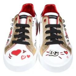 Graffiti Print Gem Sneakers><noscript><img width=
