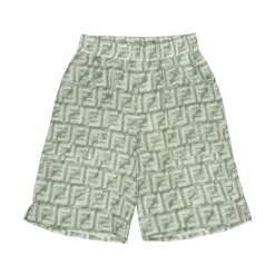 e Monogramm Leinen Shorts>Fendi Online