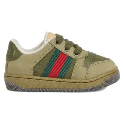 e Sneakers für Kinder mit Webstreifen>Gucci Outlet