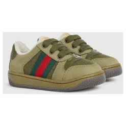 e Sneakers für Kinder mit Webstreifen>Gucci Outlet
