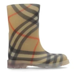 Gummistiefel mit Karomuster>Burberry Sale