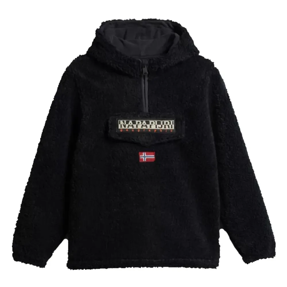 Half-Zip Fleece Hoodie>Napapijri Sale
