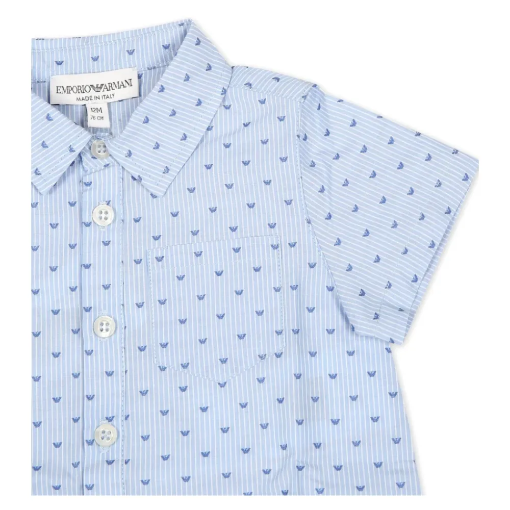 Heller Baumwoll-Romper>Emporio Armani New