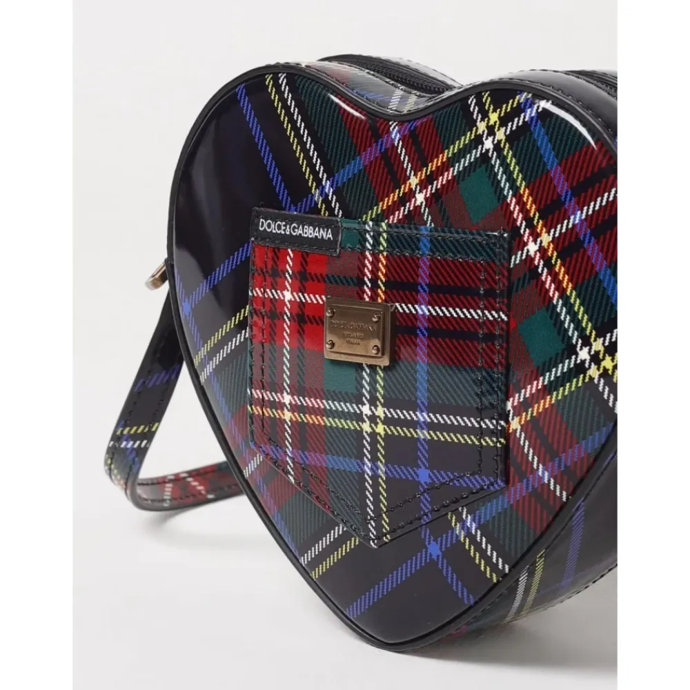 Herzförmige karierte Umhängetasche>Dolce & Gabbana Clearance
