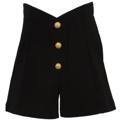 High-waist Button-detail Shorts>Balmain Discount