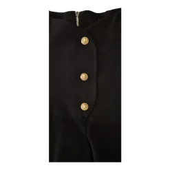 High-waist Button-detail Shorts><noscript><img width=