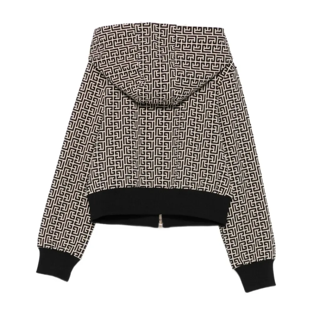 Hoodie mit Allover-Pb-Monogramm-Motiv>Balmain Discount