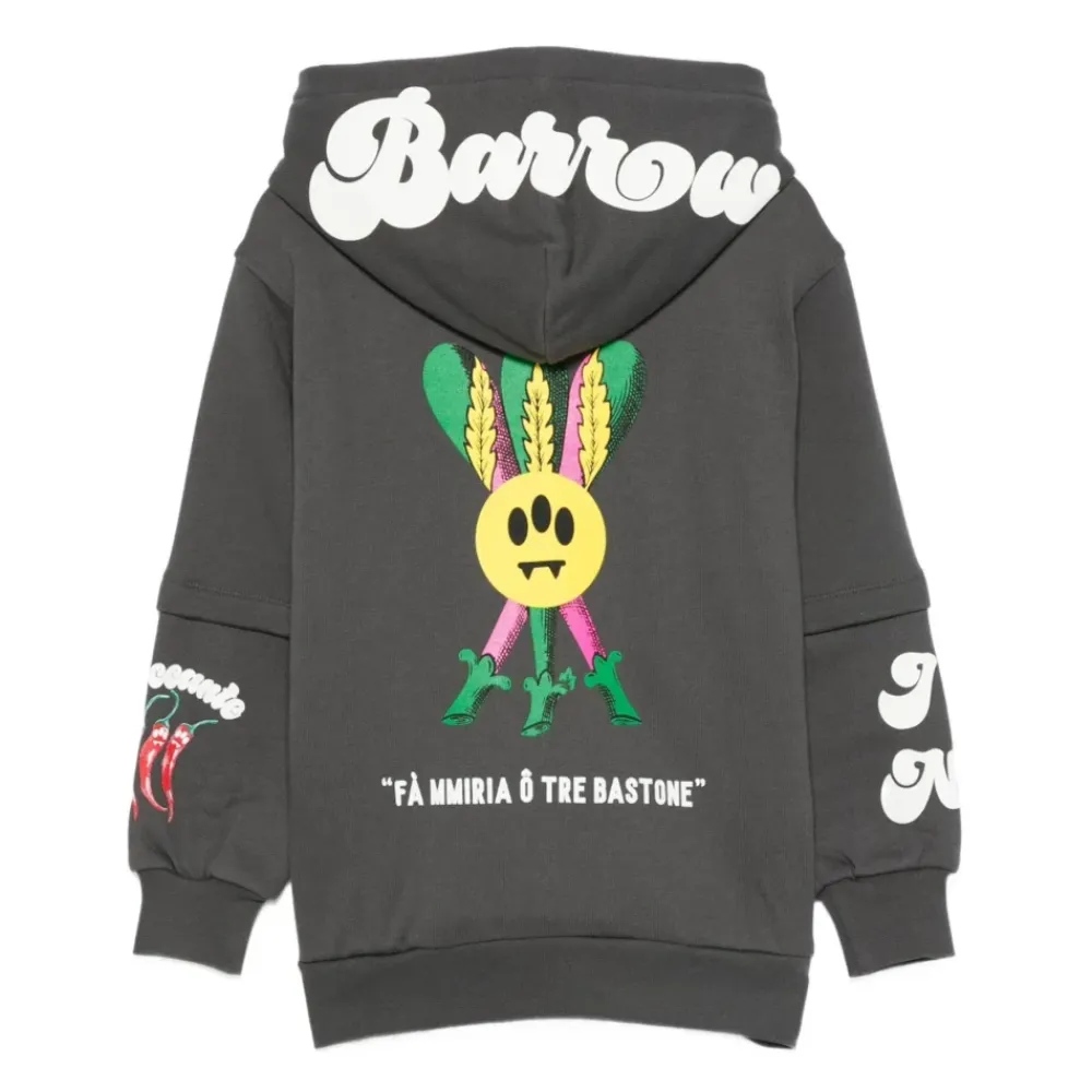 Hoodie mit Kängurutasche Druck>BARROW New