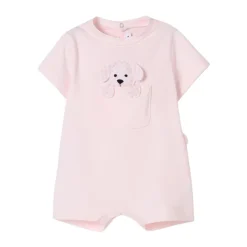 Hund Applikation Baby Strampler Trainingsanzug>Il Gufo New