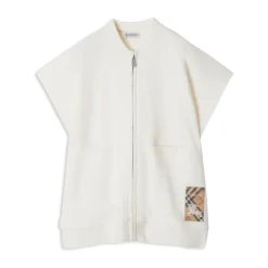 Ivory Woll Cape Mantel für Kinder>Burberry Best