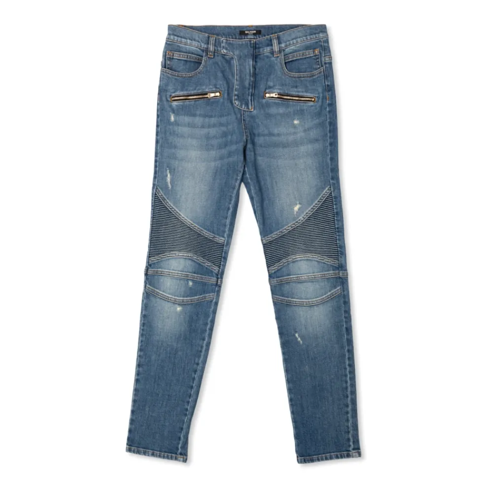 Jeans mit Vintage-Effekt>Balmain Hot
