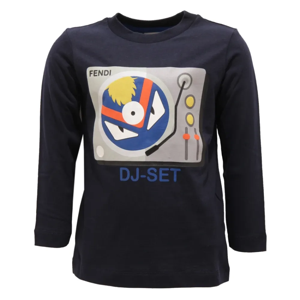 JMI147 Langarm-Jersey-T-Shirt>Fendi Online