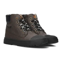 Jungen High Top Sneakers Schwarz Leder>Shoesme