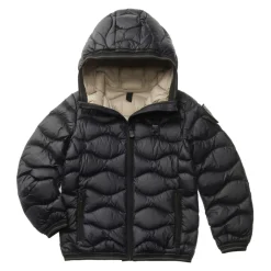 Junior Steppdaunenjacke mit Kapuze>Blauer