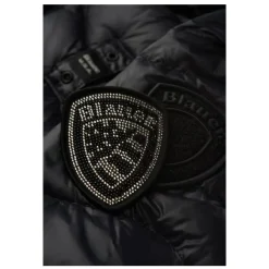 Junior Steppdaunenjacke mit Kapuze>Blauer