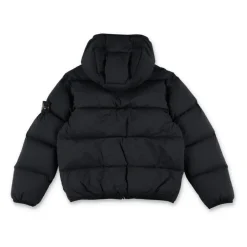 Kapuzen-Daunenjacke mit elastischen Bündchen>Stone Island Hot