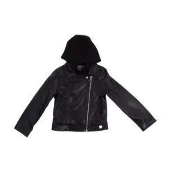 Kapuzenjacke aus Kunstleder>Guess New