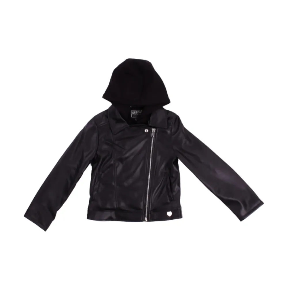 Kapuzenjacke in Lederoptik>Guess