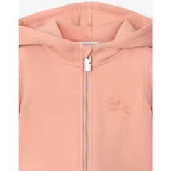 Karierte Tape Reißverschluss Hoodie in Pink><noscript><img width=