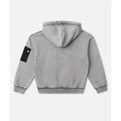 KIDS - Anthrazites Sweatshirt mit Ton-in-Ton-Logo><noscript><img width=