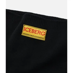 KINDER - es Wollstirnband mit Logo auf einem gelben Etikett>Iceberg Sale