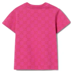Kinder Allover GG Print T-shirts Fuchsia>Gucci New
