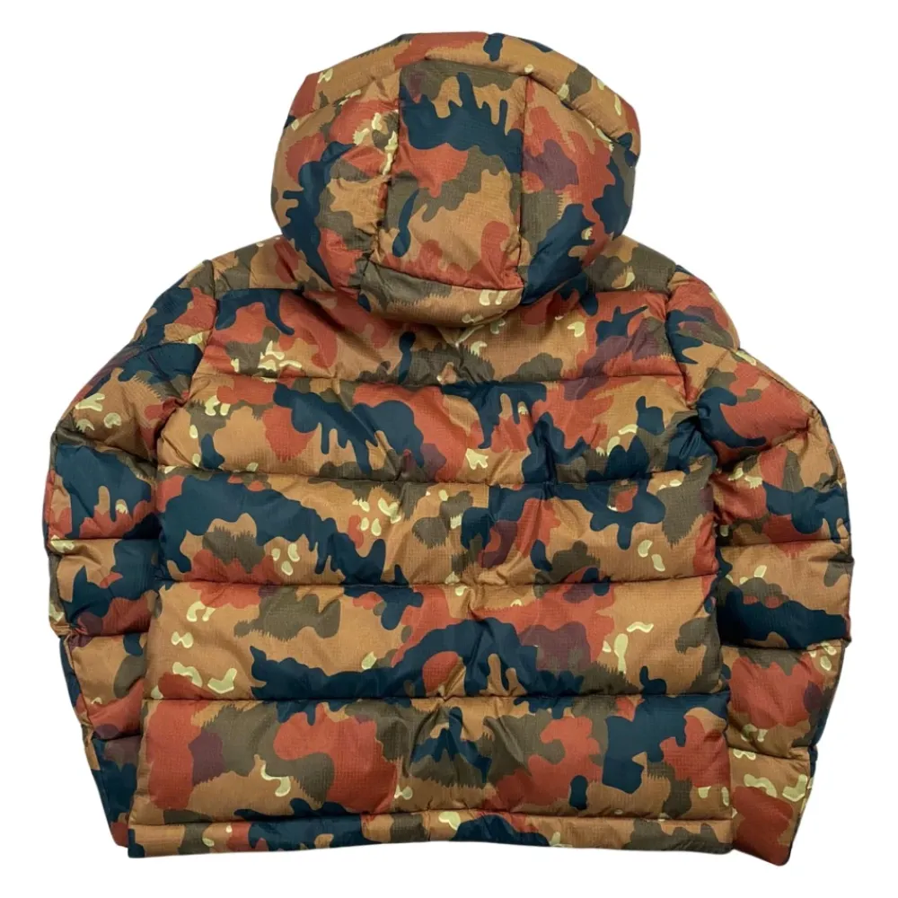 Kinder Camo Steppmantel mit Kapuze>Blauer New